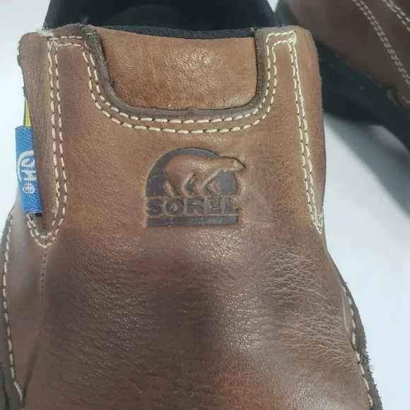 Sorel Mens Brown  Steel Toe Work Shoes,Size 9. - Picture 4 of 13